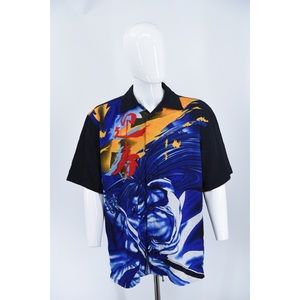 KAD Rare Anime Hawaiian Camp Shirt Mens Size XL